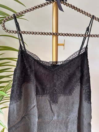 Blusa tirantes encaje Zara Talla M