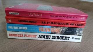 Lote 4 Libros de Temática militar Ejercito FRANCIA