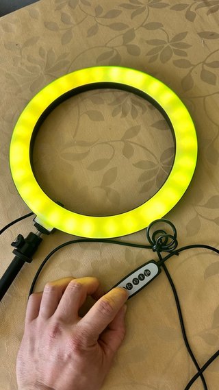 Luz Anel RGB com Suporte de Mesa
