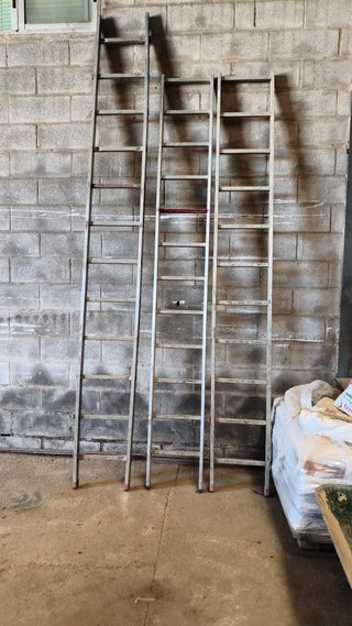 Escalera de aluminio, 3m45cm