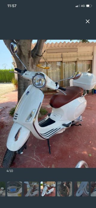 Vespa Primavera 50cc Blanca 2016