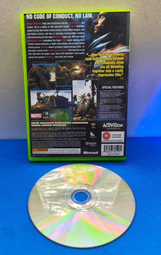 JUEGO XBOX 360 X MEN ORIGINIS WOLVERINE LOBEZNO