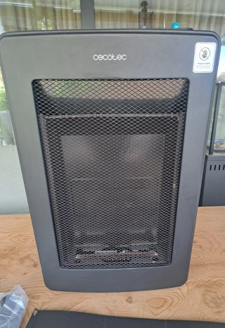 Cecotec Estufa Gas Llama Azul Plegable