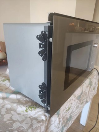 Microondas gris cristal integrable BALAY