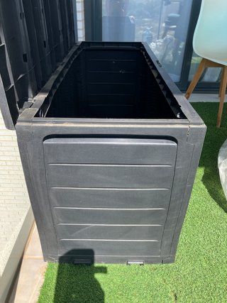 Arcón o baúl de resina exterior negro