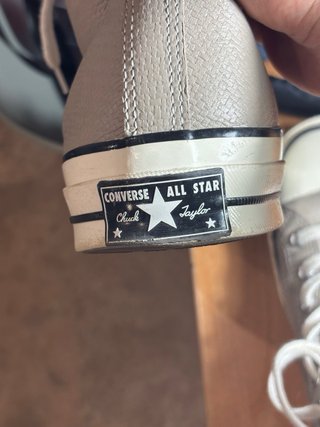 Converse Chuck Taylor Piel Talla 45 Gris