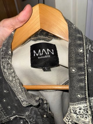 Chaqueta vaquera MAN Patchwork Talla M
