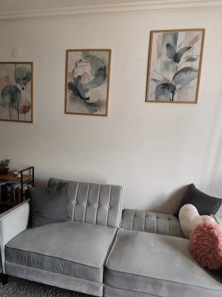 Sofá cama moderno de 3 plazas –  plegable.