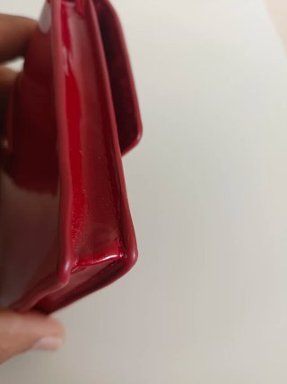 Borsa in pelle scamosciata rossa autentica MIU MIU