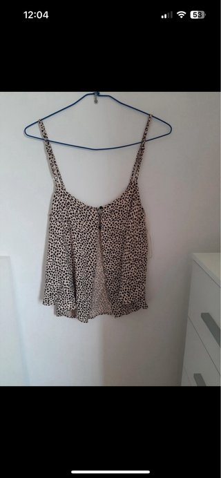 Blusa Beige y Negra Talla Única