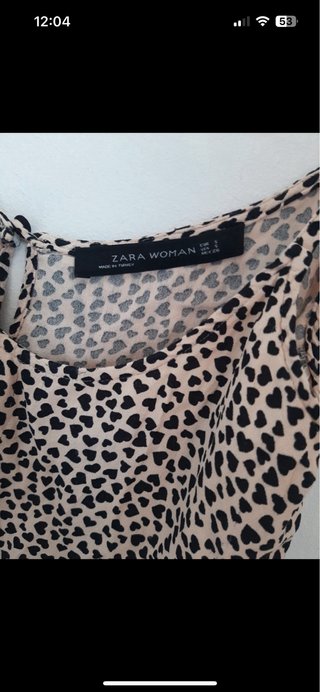 Blusa Beige y Negra Talla Única
