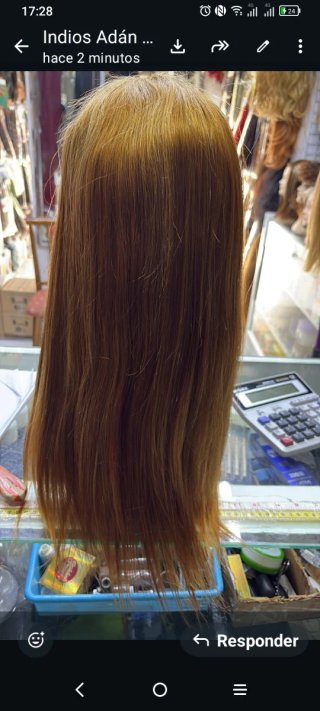 Pelucas pelo humano natural larga
