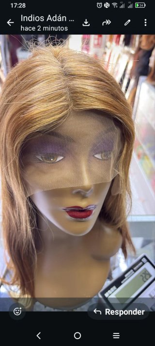 Pelucas pelo humano natural larga