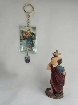 San Cristóbal Figura y Llavero
