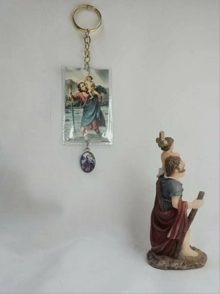 San Cristóbal Figura y Llavero