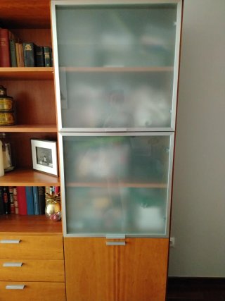 Mueble La Oca Vitrina Madera Miel