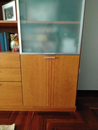 Mueble La Oca Vitrina Madera Miel