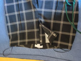 Pantaloni a sigaretta fantasia quadri