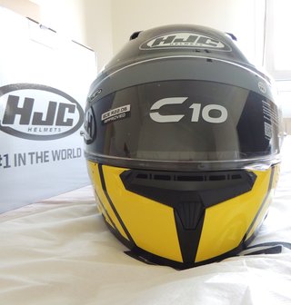 Casco HJC Integral XXL Negro/Amarillo