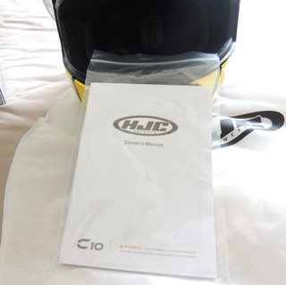 Casco HJC Integral XXL Negro/Amarillo