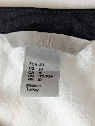 Blusa blanca satinada talla 40 como nueva