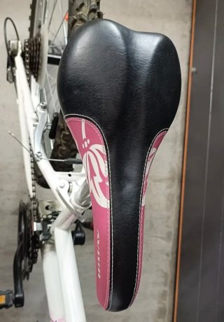 Bicicleta Montaña Niña Blanca y Rosa