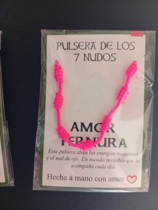 Pulseras 7 nudos Intuición y Amor