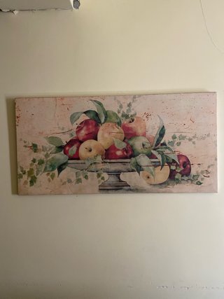 Cuadro bodegón de frutas para comedor