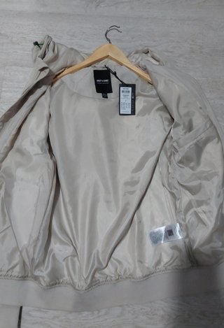 Chaqueta Bomber Hombre Beige Nueva