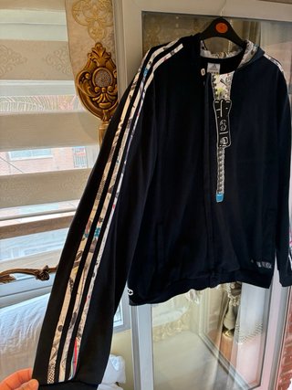 Chaqueta Adidas Talla XL Negra Multicolor