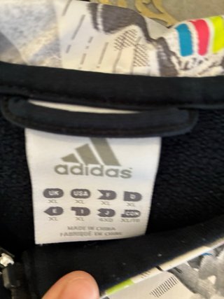 Chaqueta Adidas Talla XL Negra Multicolor