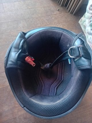 Casco Moto Vintage Nero