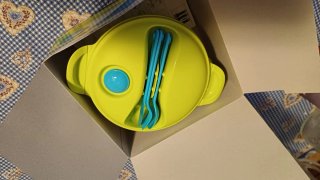 Tupperware Contenitore Alimenti Blu/Verde