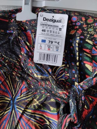 Falda Desigual Talla Única Estampada talla 46