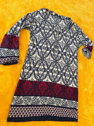 Vestido vintage estampado corto