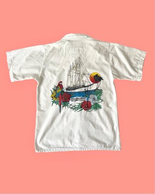 Camisa Vintage Náutica Velero Años 90