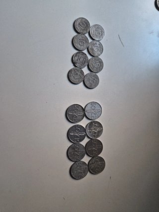Monedas Peseta 10 y 50 cts
