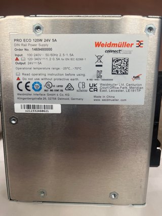 Fuente Alimentación Weidmüller 120W 24V 5A