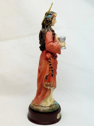 Santa Lucía: Figura, Colgante y Estampa.