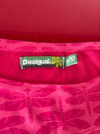 Camiseta niña Desigual flores y mariposa