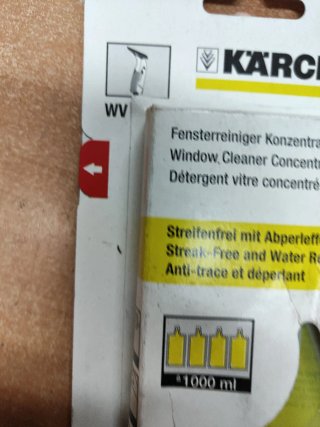detergente concentrado para limpiadoras de cristal