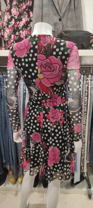 Vestido Maria Escoté x Desigual lunares y flores