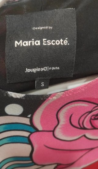 Vestido Maria Escoté x Desigual lunares y flores