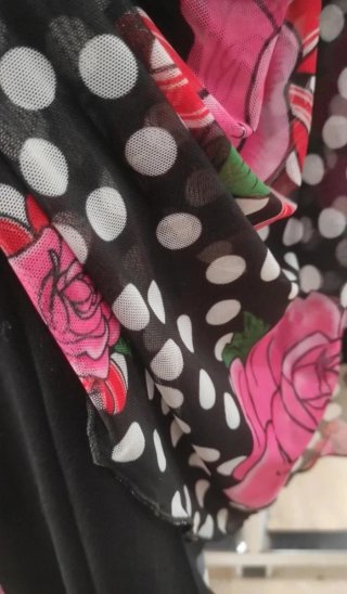 Vestido Maria Escoté x Desigual lunares y flores