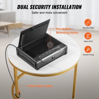 Cassaforte per Pistole con 3 Metodi di Accesso per 2 Pistole