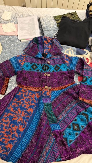 Abrigo estilo indio talla única