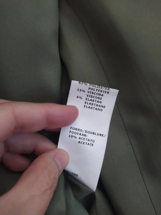 Set blazer e pantaloni donna verde