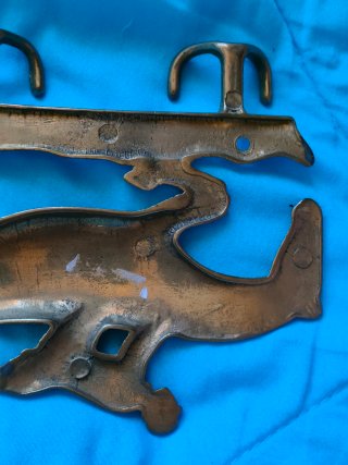 Colgador antiguo jinete a caballo