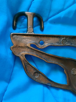 Colgador antiguo jinete a caballo