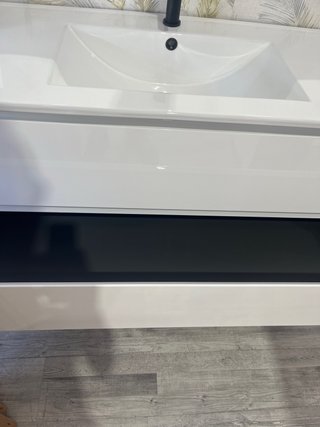 Mueble de baño 120cm blanco 1 seno
